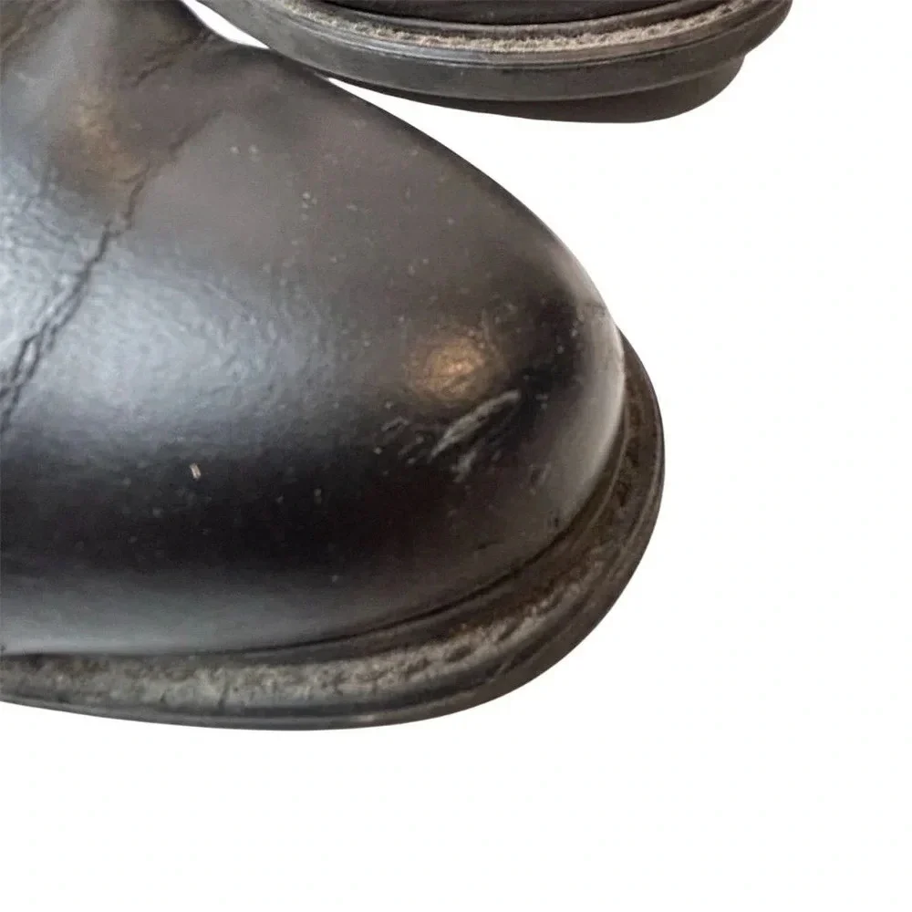 Bates Men's Black Leather Lace-Up‎ Work Oxford Shoes Size 6.5